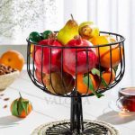 سبد میوه طرح جام فلزی