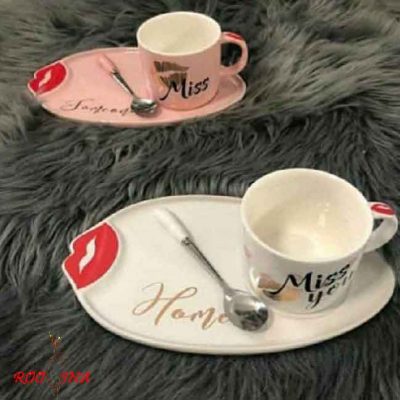 ماگ بشقابدار طرح لب